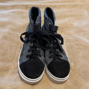 Juicy Couture Black and Gray High-Top Sneakers